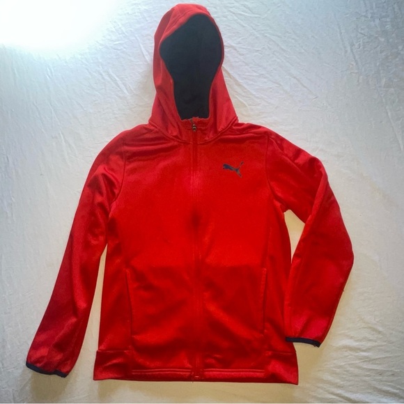 Puma Other - PUMA Boys Medium 10/12 Red Zip Up Track Jacket